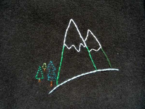 Montagne pièce unique surchemise vintage hivernal