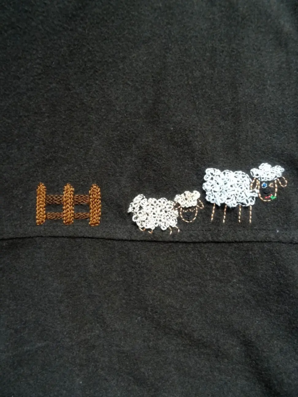 Moutons pièce unique surchemise vintage hivernal 3