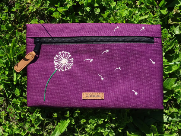 pochette cabaia personnalisée sac cadeau nature pissenlit