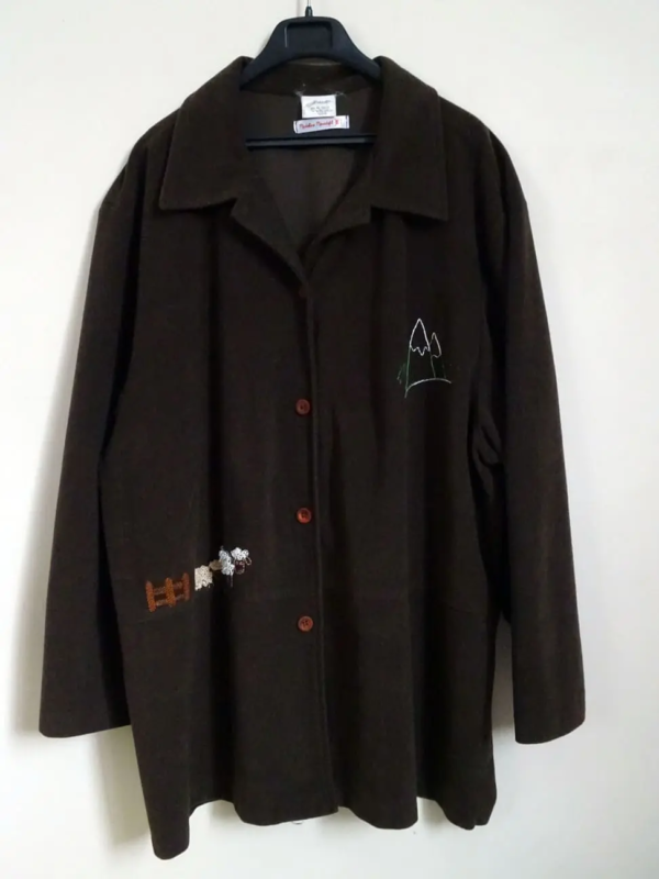 Sur-chemise Marron hiver montagne mouton cadeau 6