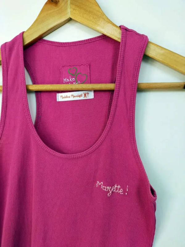 Mazette aux paroles desuetes mode ethique seconde main broderie personalisee