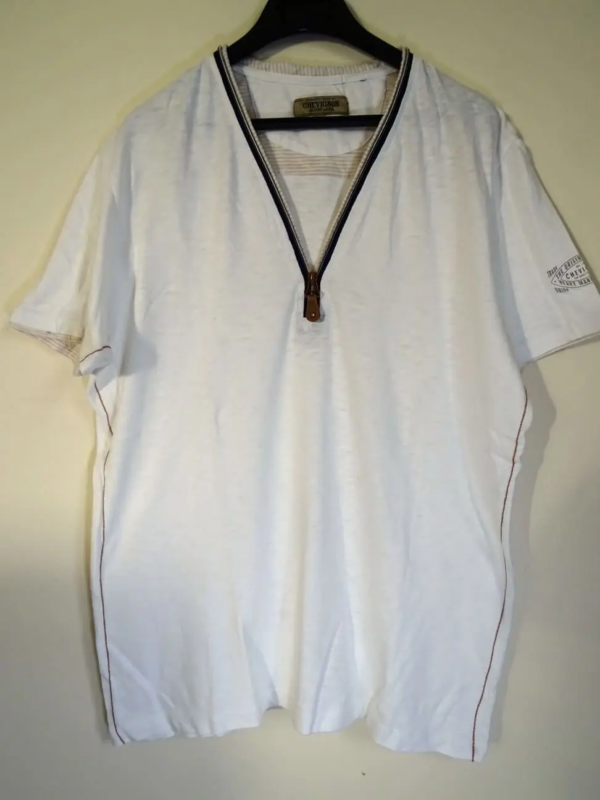 T-shirt blanc seconde main homme original chevignon Fermeture