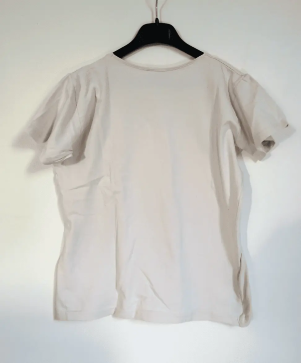 T-shirt écru Femme seconde main 3