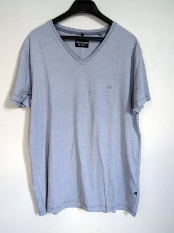 T-shirt gris clair homme mode ethique seconde main
