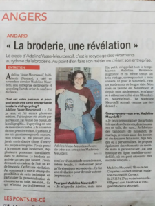Article le courrier de l'ouest Madeline Meurdefil (1)