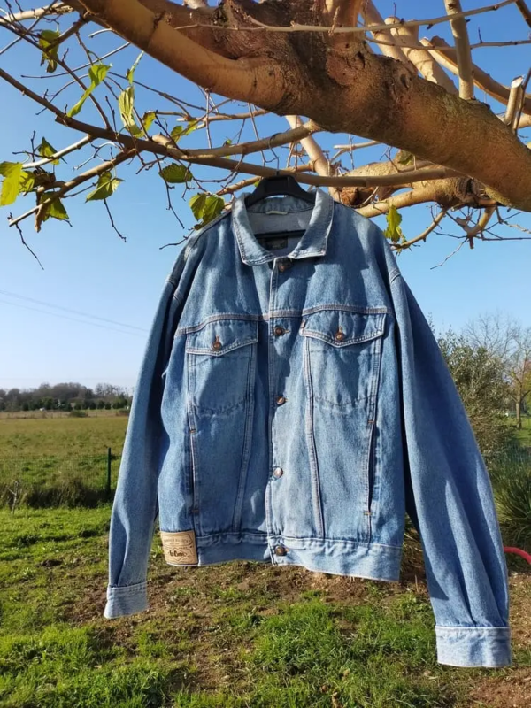 Calavera Veste Jeans Lee Cooper vintage seconde main broderie main piece unique 3