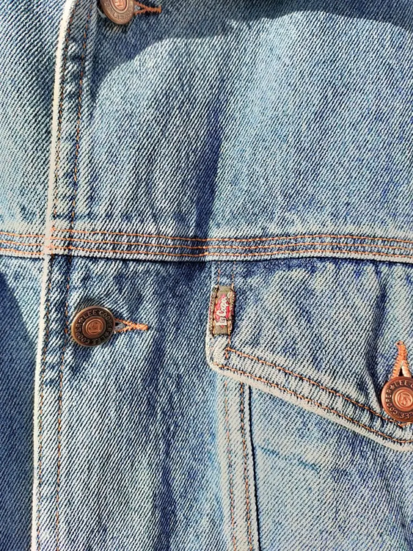Calavera Veste Jeans Lee Cooper vintage seconde main broderie main piece unique 5