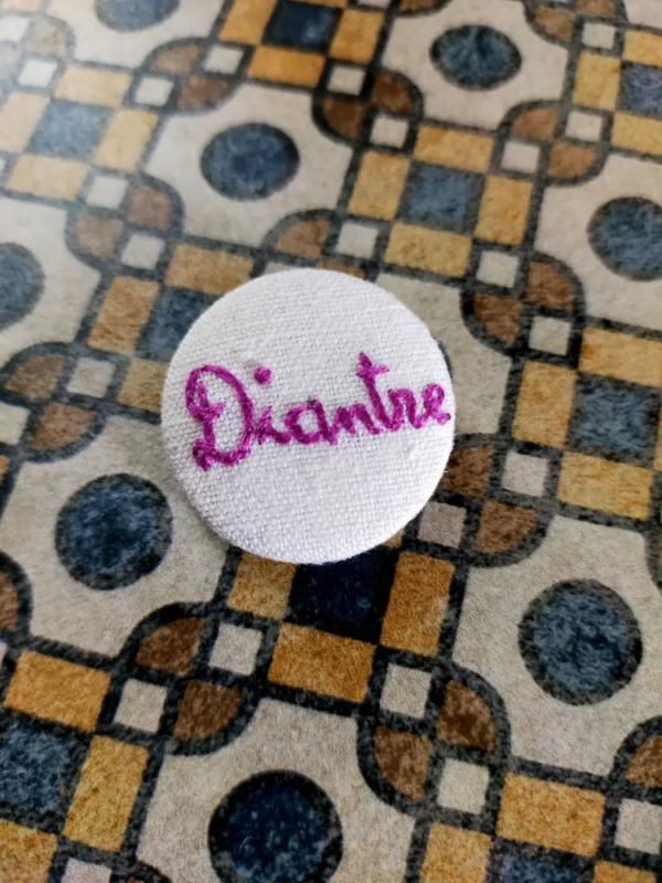 Diantre Badge brodé expression désuète 2