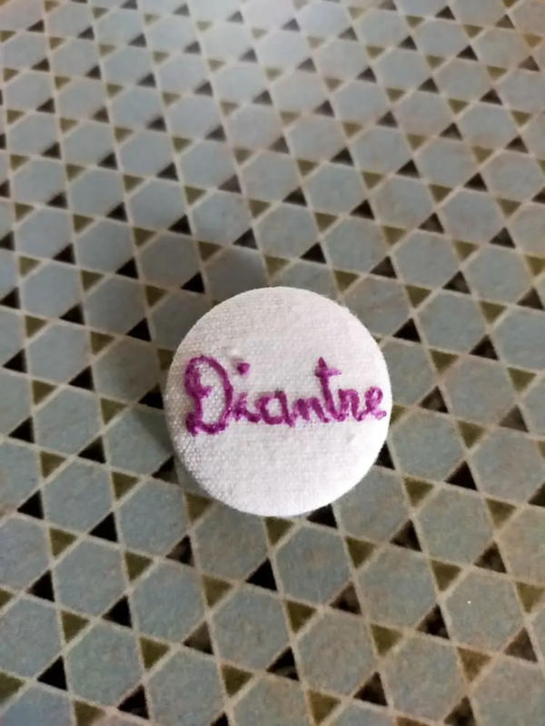 Diantre Badge brodé expression désuète