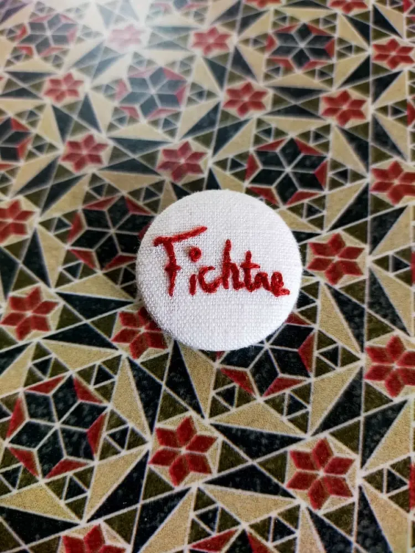 Fichtre Badge brodé expression désuète