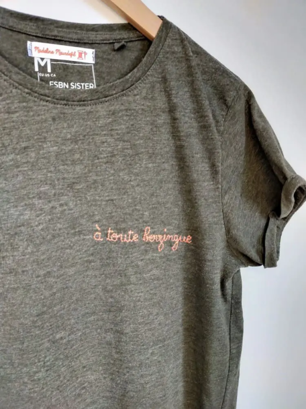 A toute berzingue expression desuete escargot broderie 3