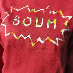 sweat vintage upcycling boum unisexe cadeau 10