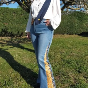 Jean a cravates Face upcycling