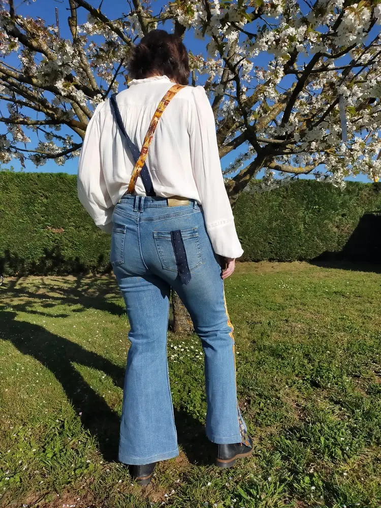 Jean Cravate DOS upcycling